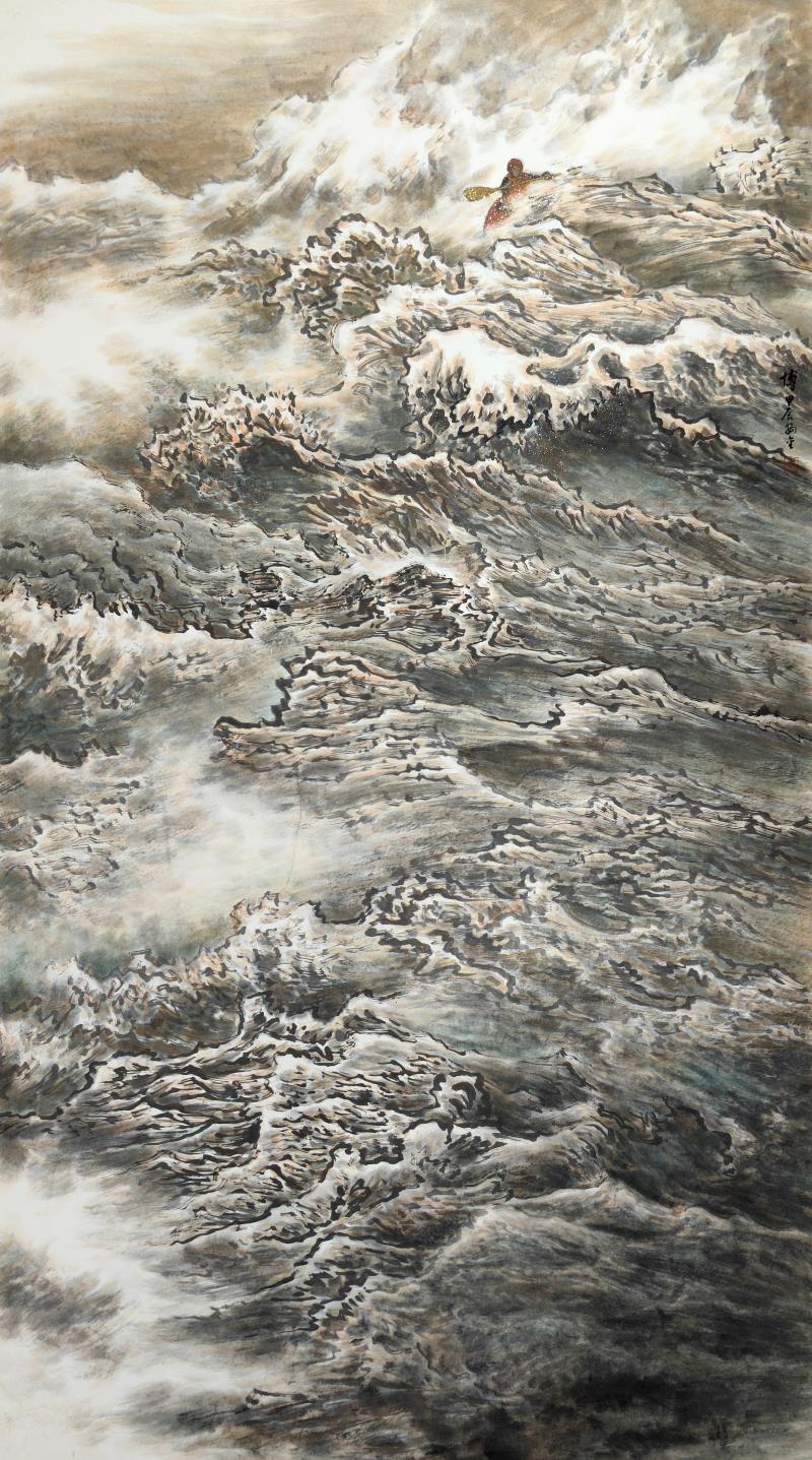 　　《博》　180×97cm　陶安金