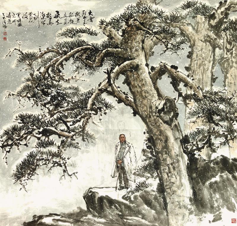 　　《陈毅元帅》　200×195cm　王德福