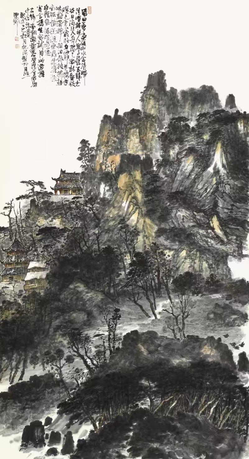 《山水》 180×97cm 孙纪德