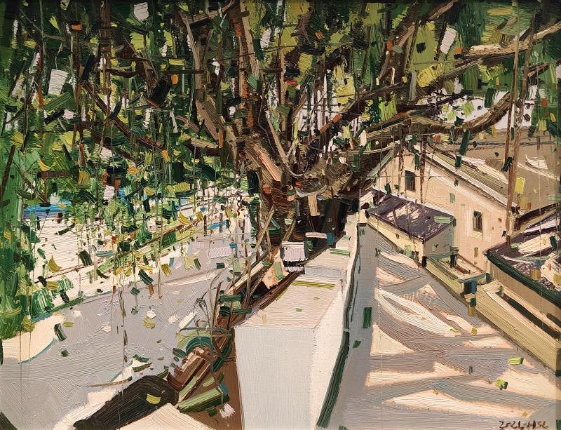 《大榕树》 40×50cm 胡世磊