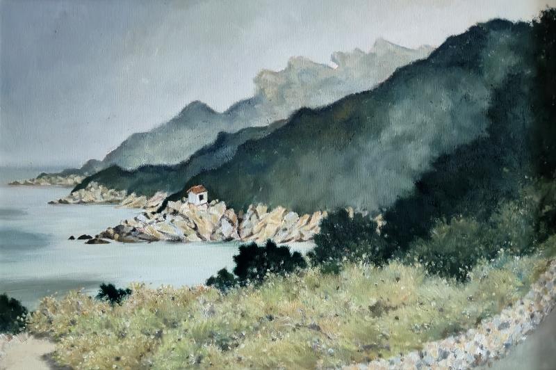 　　《青岛崂山黄山湾》　60×90cm　孙健