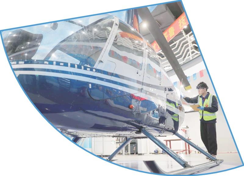 第二届山东省职业技能大赛飞机维修项目比赛现场